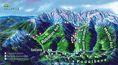 Map Solčavsko